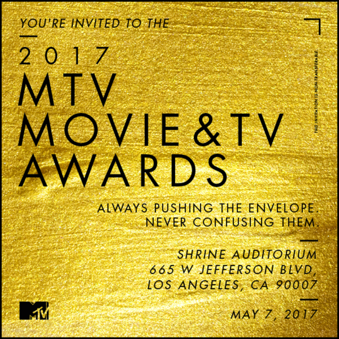 MTV MOVIE & TV AWARDS EVITE